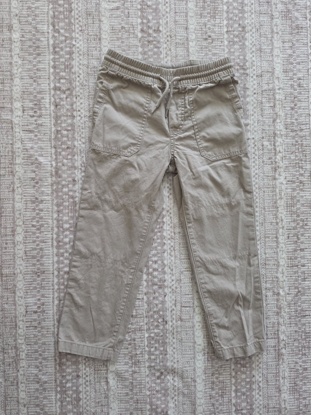 Carter's Boys Khaki Pull On Drawstring Casual Pants - Size 5